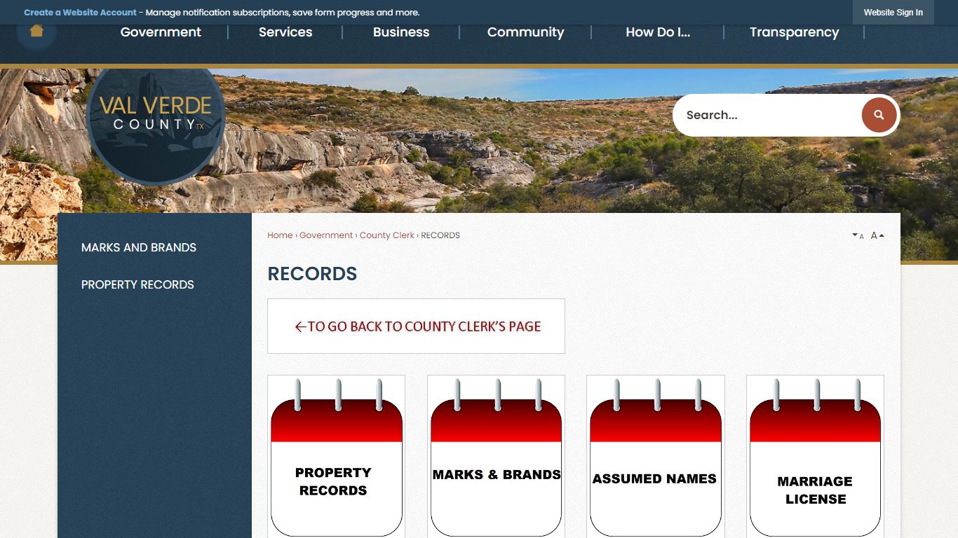RECORDS | Val Verde County, TX